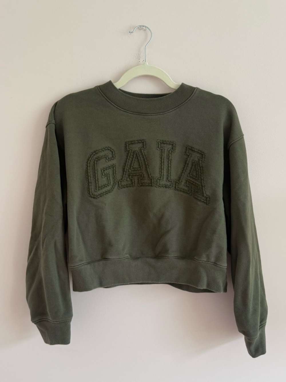 Cult Gaia x Gap Cropped Crewneck Sweatshirt